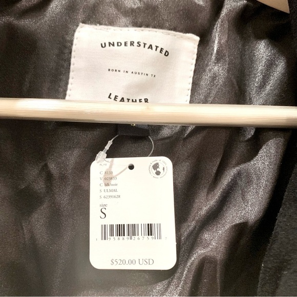 [🌟 PRICE FIRM] Free People Black Marlboro Fringe Genuine Leather Blazer Jacket - Picture 16 of 16